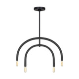 Mid. Chandeliers Candle by Visual Comfort Studio ( 454 | DJC1114MBK Hadden ) 