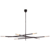 Large Chandeliers Geometric/Linear by Visual Comfort Signature ( 268 | KW 5595BZ-EC Rousseau ) 