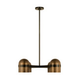 Mid. Chandeliers Metal Shade by Visual Comfort Modern ( 182 | AKCH33527BDZ/BWB Octavia ) 