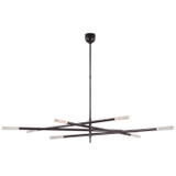 Large Chandeliers Geometric/Linear by Visual Comfort Signature ( 268 | KW 5595BZ-SG Rousseau ) 