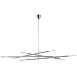 Large Chandeliers Geometric/Linear by Visual Comfort Signature ( 268 | KW 5595PN-EC Rousseau ) 