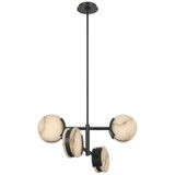 Mid. Chandeliers Geometric/Linear by Visual Comfort Signature ( 268 | KW 5606BZ-ALB Melange ) 