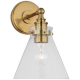 Sconces Single Glass by Visual Comfort Signature ( 268 | CHD 2527AB-CG Parkington ) 