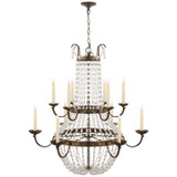 Large Chandeliers Candle by Visual Comfort Signature ( 268 | CHC 1508SHS-SG Paris Flea Market ) 