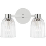 Bathroom Fixtures Two Lights by Visual Comfort Signature ( 268 | ARN 2502PN-CG Asalea ) 