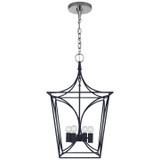 Foyer/Hall Lanterns Open Frame by Visual Comfort Signature ( 268 | KS 5144NVY/PN Cavanagh ) 