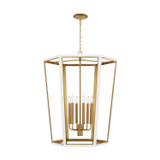 Foyer/Hall Lanterns Open Frame by Visual Comfort Studio ( 454 | AC1106MWTBBS Curt ) 