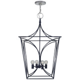 Foyer/Hall Lanterns Open Frame by Visual Comfort Signature ( 268 | KS 5145NVY/PN Cavanagh ) 
