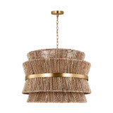 Mid. Chandeliers Drum Shade by Visual Comfort Studio ( 454 | DJP1074SB Thurlo ) 