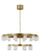 Mid. Chandeliers Glass Down by Visual Comfort Modern ( 182 | KWCH19827NB Esfera ) 