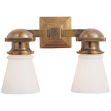 Bathroom Fixtures Two Lights by Visual Comfort Signature ( 268 | SL 2152HAB-WG NY Subway ) 