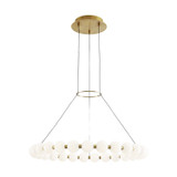 Mid. Chandeliers Glass Down by Visual Comfort Modern ( 182 | 700OBT30NB-LED927 Orbet ) 
