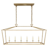 Linear/Island 4 Light + by Visual Comfort Signature ( 268 | CHC 2166AB Darlana ) 