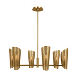 Mid. Chandeliers Metal Shade by Visual Comfort Studio ( 454 | LXC1056BBS Plivot ) 