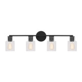 Bathroom Fixtures Four Lights by Visual Comfort Studio ( 454 | DJV1004MBK Sayward ) 
