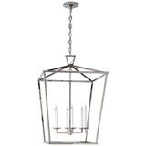 Foyer/Hall Lanterns Open Frame by Visual Comfort Signature ( 268 | CHC 2177PN Darlana ) 