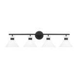 Bathroom Fixtures Four Lights by Visual Comfort Studio ( 454 | DJV1014MBK Belcarra ) 