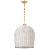 Pendants Glass Down by Visual Comfort Signature ( 268 | MF 5043SB-WW Nancy ) 