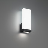 Sconces Single Glass by W.A.C. Lighting ( 34 | WS-43114-35-BK Coltrane ) 