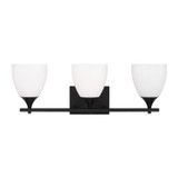 Bathroom Fixtures Three Lights by Visual Comfort Studio ( 454 | DJV1023MBK Toffino ) 