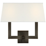 Sconces Double Candle by Visual Comfort Signature ( 268 | SL 2820BZ-L2 Square Tube ) 