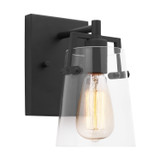 Sconces Single Glass by Visual Comfort Studio ( 454 | DJV1031MBK Crofton ) 