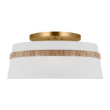 Semi-Flush Mts. Drum Shade by Visual Comfort Studio ( 454 | AF1153RTN Cordtlandt ) 