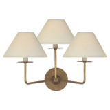 Sconces Triple Candle by Visual Comfort Signature ( 268 | NW 2070GI-L Kelley ) 