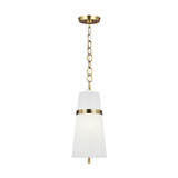 Mini Pendants Glass Down by Visual Comfort Studio ( 454 | AP1161BBS Cordtlandt ) 