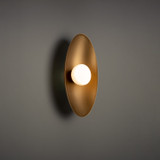 Sconces Single Glass by W.A.C. Lighting ( 34 | WS-53318-30-AB Glamour ) 