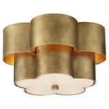 Flush Mounts Drum Shade by Visual Comfort Signature ( 268 | ARN 4306G-FG Arabelle ) 