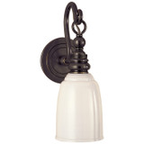 Sconces Single Glass by Visual Comfort Signature ( 268 | SL 2934BZ-WG Boston ) 