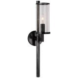 Sconces Single Glass by Visual Comfort Signature ( 268 | KW 2200BZ-CG Liaison ) 