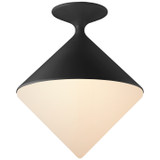 Flush Mounts Metal Shade by Visual Comfort Signature ( 268 | ARN 4355BLK-WG Sarnen ) 