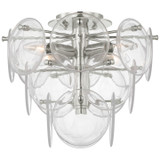 Semi-Flush Mts. Multi-port/Cluster by Visual Comfort Signature ( 268 | ARN 4450PN-CSG Loire ) 