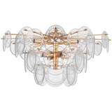 Semi-Flush Mts. Multi-port/Cluster by Visual Comfort Signature ( 268 | ARN 4453G-CSG Loire ) 