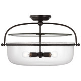 Semi-Flush Mts. Bowl Style by Visual Comfort Signature ( 268 | CHC 4272AI-CG Lorford ) 