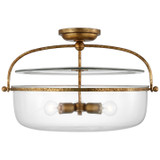 Semi-Flush Mts. Bowl Style by Visual Comfort Signature ( 268 | CHC 4272GI-CG Lorford ) 