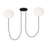 Mid. Chandeliers Glass Up by Visual Comfort Modern ( 182 | PBCH35827OPB Helium ) 