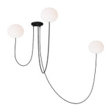 Mid. Chandeliers Glass Up by Visual Comfort Modern ( 182 | PBCH35927OPB Helium ) 