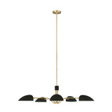 Large Chandeliers Metal Shade by Visual Comfort Studio ( 454 | EC1025MBK Jane ) 