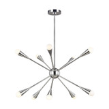 Mid. Chandeliers Starburst by Visual Comfort Studio ( 454 | EC10310PN Jax ) 