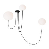 Mid. Chandeliers Glass Up by Visual Comfort Modern ( 182 | PBCH38027OPB Helium ) 
