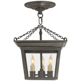Semi-Flush Mts. Cage by Visual Comfort Signature ( 268 | SL 5870BZ Semi Flush Cornice ) 
