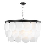 Mid. Chandeliers Glass Down by Visual Comfort Studio ( 454 | 5202508-112 Mellita ) 