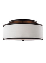 Semi-Flush Mts. Drum Shade by Visual Comfort Studio ( 454 | SF339ORB Lennon ) 