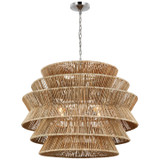 Large Chandeliers Drum Shade by Visual Comfort Signature ( 268 | CHC 5017PN/NAB Antigua ) 