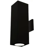 Exterior Sconces by W.A.C. Lighting ( 34 | DC-WE0622-F927B-BK Cube Arch ) 
