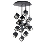 Pendants Multi-port/Cascade by W.A.C. Lighting ( 34 | PD-29315R-BK Ice Cube ) 