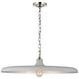 Pendants Metal Shade by Visual Comfort Signature ( 268 | TOB 5116PN-PW Piatto ) 